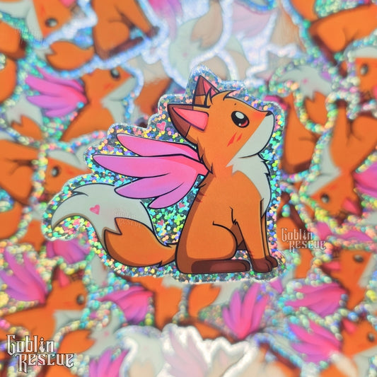 Tots Wings Glitter Sticker